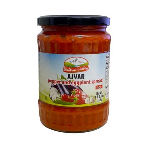 Balkan Valley Ajvar Hot 550gr - ACACIA FOOD MART