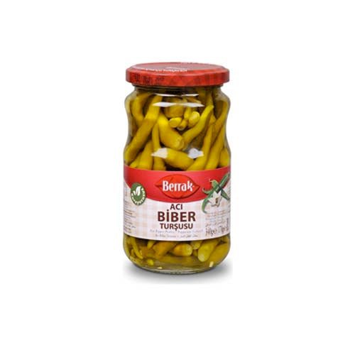 BERRAK HOT PEPPERS PICKLES 370GR - ACACIA FOOD MART