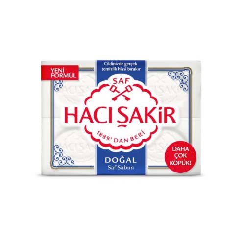 HACI SAKIR SOAP NATURAL 4X150 - ACACIA FOOD MART
