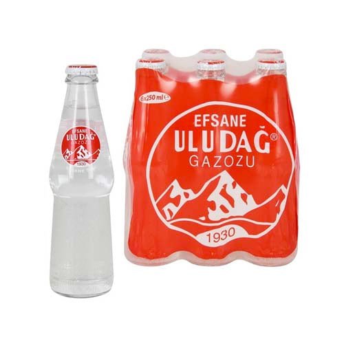 ULUDAG GAZOZ 250ML GLASS 6'li - ACACIA FOOD MART