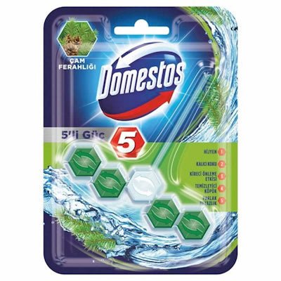 Domestos WC Block Glass 5pk - ACACIA FOOD MART