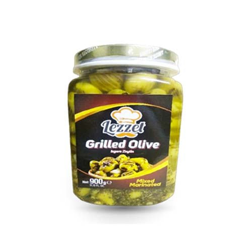 Lezzet Green Grill Olives 900gr - ACACIA FOOD MART