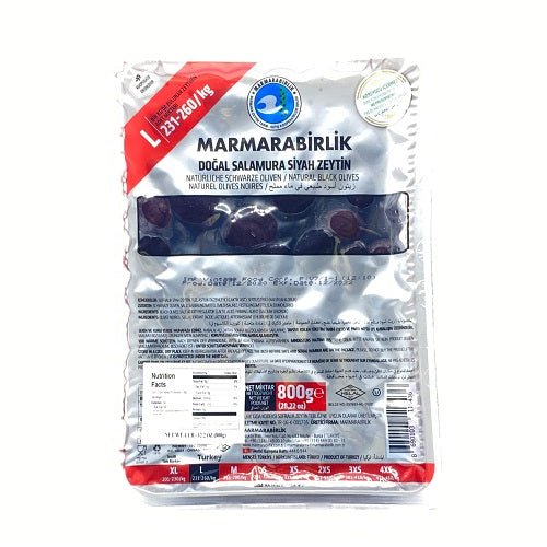 MB Black Olives Hpr 800g Vacuum - ACACIA FOOD MART