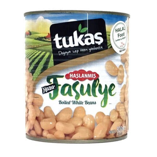 Tukas Boiled White Beans 800g - ACACIA FOOD MART